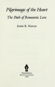 Cover of: Pilgrimage of the heart | John Haule
