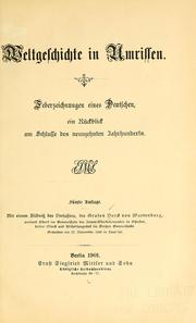 Cover of: Weltgeschichte in umrissen