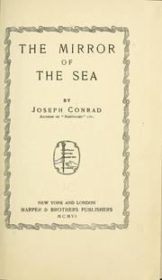 Cover of: The mirror of the sea by Joseph Conrad