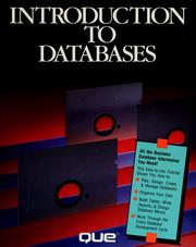 Cover of: Introduction to databases by James J. Townsend