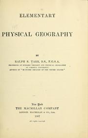 Cover of: Elementary physical geography