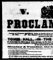 Cover of: V.R. proclamation! by 