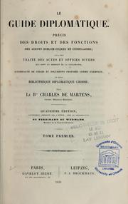 Le guide diplomatique by Karl von Martens