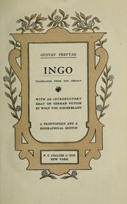 Cover of: Ingo by Gustav Freytag