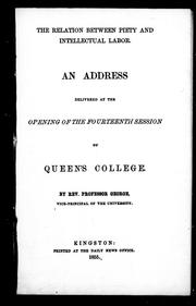 Cover of The relation between piety and intellectual labor by James George