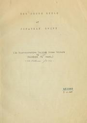 Cover of: The prose style of Jonathan Swift by Theodore W. Hunt