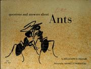 Questions and answers about ants by Millicent E. Selsam