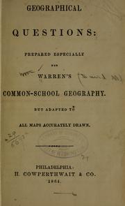 Cover of: Geographical questions by [David M.] Warren, [David M.] Warren