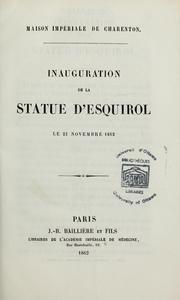 Inauguration de la statue d'Esquirol, le 22 novembre 1862