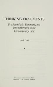 Cover of: Thinking fragments by Jane Flax