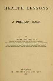 Cover of: Health lessons: a primary book