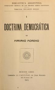 Cover of: Doctrina democrática