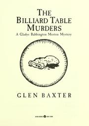Cover of: The Billiard Table Murders: A Gladys Babbington Morton Mystery