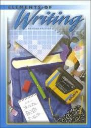 Cover of: Elements of Writing Annotated Teachers Edition First Course