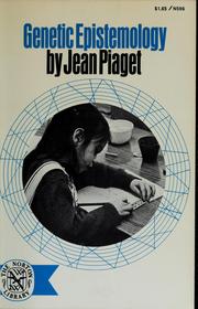 Cover of: Genetic epistemology. by Jean Piaget