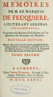 Cover of: Mémoires de M. le marquis de Feuquière, lieutenant général des armées du roi by Antoine de Pas marquis de Feuquières