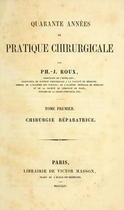 Cover of: Quarante années de pratique chirurgicale