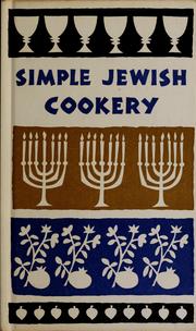 Cover of: Simple Jewish cookery.