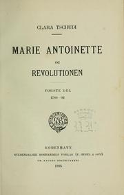 Cover of: Marie Antoinette og revolutionen
