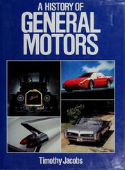 Cover of: A History of General Motors