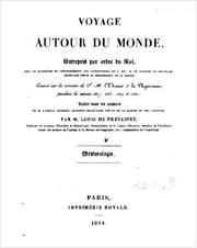 Cover of: Voyage autour du monde by Par M. Louis de Freycinet, ...