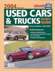 Edmunds.com Used Cars & Trucks Buyer's Guide 2004 (Edmundscom Used Cars and Trucks Buyer's Guide) by The Editors at Edmunds.com