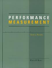 Cover of: Performance Measurement by Harry P. Hatry, Joseph S. Wholey