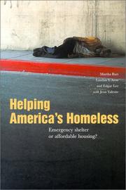 Helping America's homeless by Martha R. Burt