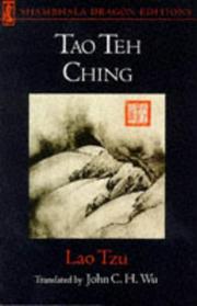 Cover of: Lao Tzu: Tao Te Ching (Asian Institute Translations, No 1)
