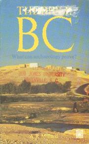 Cover of: The Bible BC: What can archaeology prove?