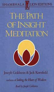 Cover of: The Path of Insight Meditation | Joseph Goldstein