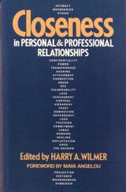Cover of: Closeness in personal and professional relationships