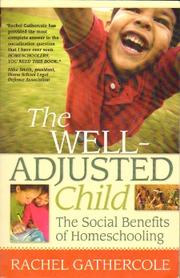 Cover of: The Well-Adjusted Child by Rachel Gathercole