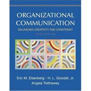 Cover of: Organizational communication by Eric M. Eisenberg