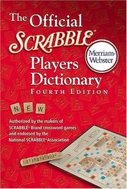 Cover of: The official Scrabble players dictionary.