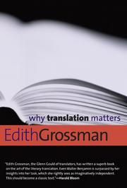 Cover of: Why translation matters