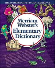 Cover of: Merriam-Webster's elementary dictionary. by 