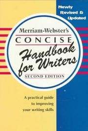 Cover of: Merriam-Webster's concise handbook for writers.