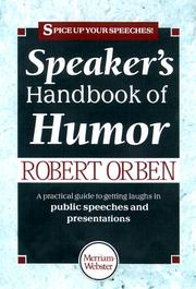 Cover of: Speaker's handbook of humor