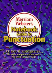 Cover of: Merriam-Webster's notebook guide to punctuation.