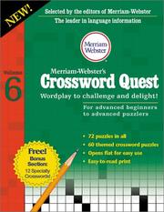 Cover of: Merriam-Websters Crossword Quest by Merriam-Webster