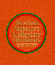 Cover of: Merriam-Webster's Collegiate Dictionary/Large Format/Indexed by Merriam-Webster