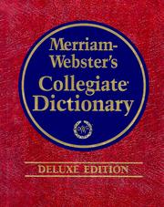 Cover of: Merriam-Webster's collegiate dictionary.