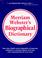 Cover of: Merriam-Webster's Biographical Dictionary