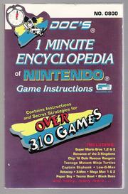 Doc's 1 Minute Encyclopedia of Nintendo Game Instructions by Doc's Hi Tech Game Products