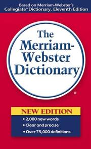 Cover of: The Merriam-Webster dictionary.