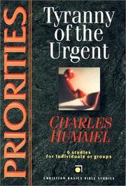 Cover of: Tyranny of the Urgent