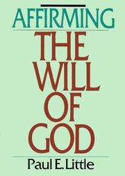 Cover of: Affirming the Will of God