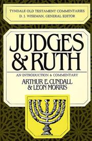 Cover of: Judges & Ruth (The Tyndale Old Testament Commentary Series) by Arthur E. Cundall, Leon Morris