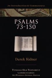 Cover of: Psalms 73-150 (The Tyndale Old Testament Commentary Series)